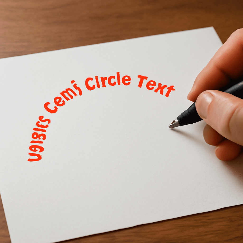 arched text generator and text in a circle generator tools