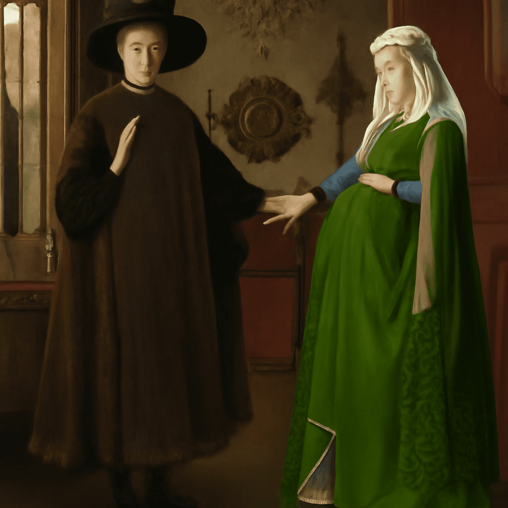 The Arnolfini Wedding, Marriage of Arnolfini by Jan van Eyck