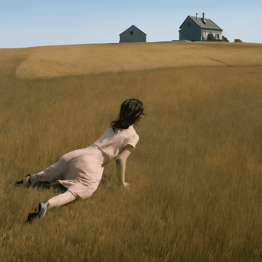 Christina's World painting by Andrew Wyeth, iconic Christina's World