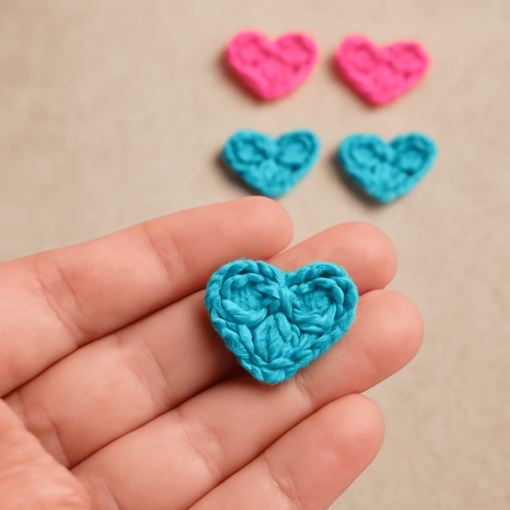 how to crochet a heart step by step with free crochet heart pattern