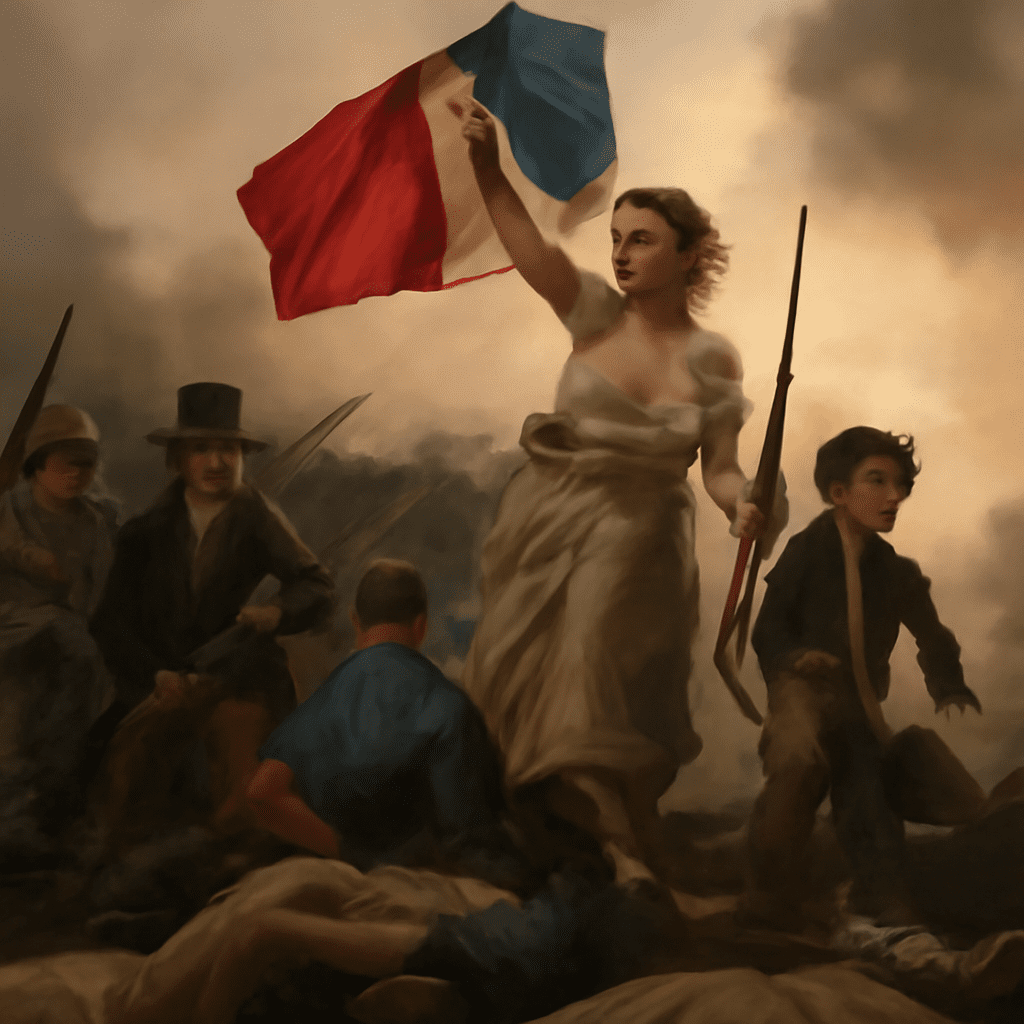 Delacroix's Liberty Leading the People painting