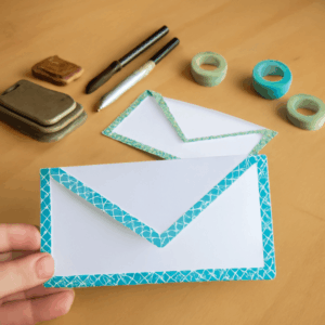 how to fold a piece of paper into an envelope and fold an envelope